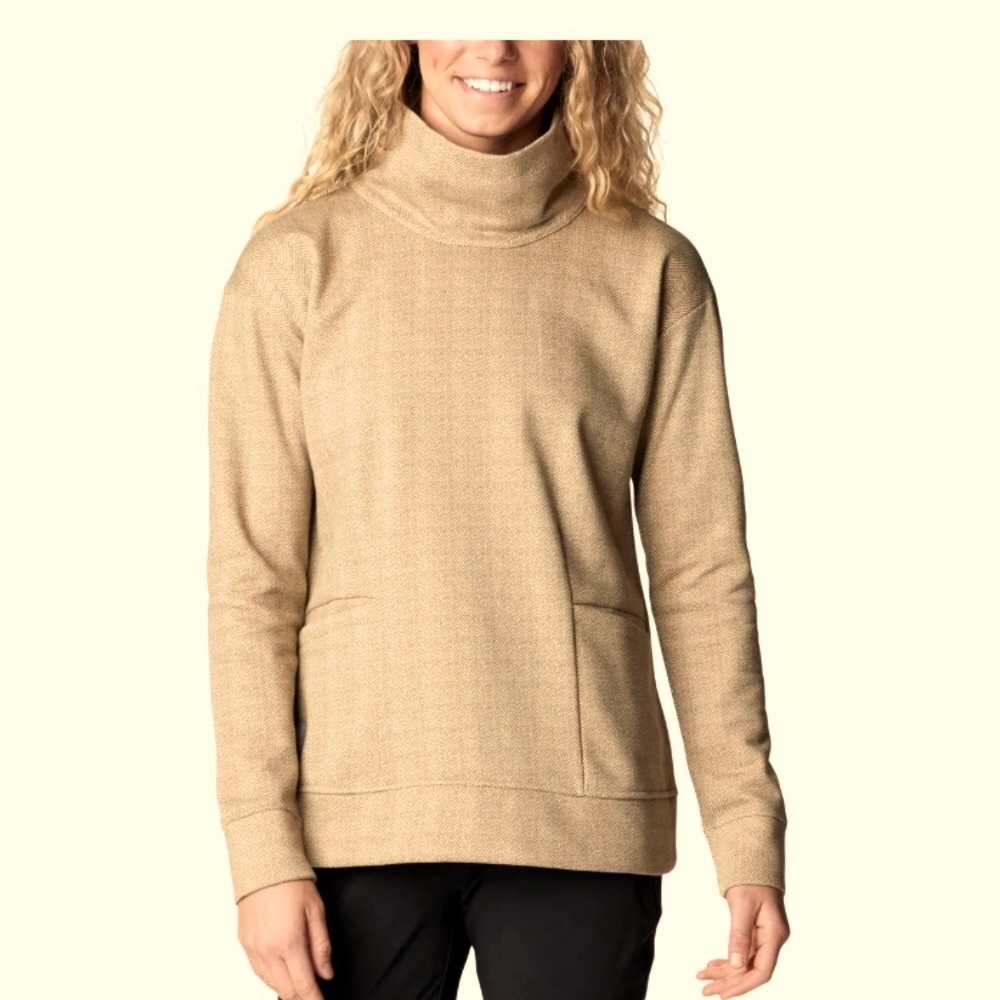 COLUMBIA (3X) Lodge Funnel Pullover Herringbone patern